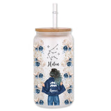 Floral Zodiac - Personalized Horoscope Can Glass