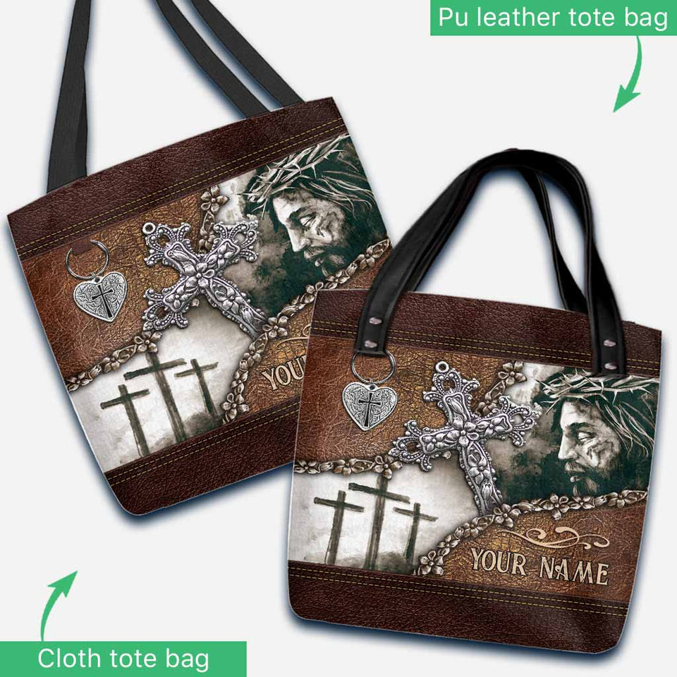 Croix chrétienne « La foi plutôt que la peur » - Sac fourre-tout personnalisé
