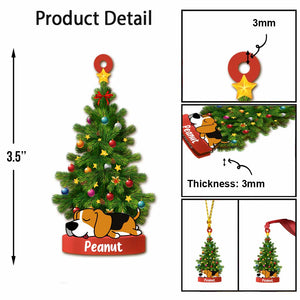 Love My Dog - Personalized Christmas Dog Transparent Ornament