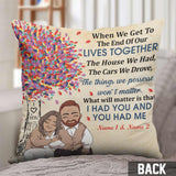 I Had You And You Had Me - Personalized Couple Throw Pillow