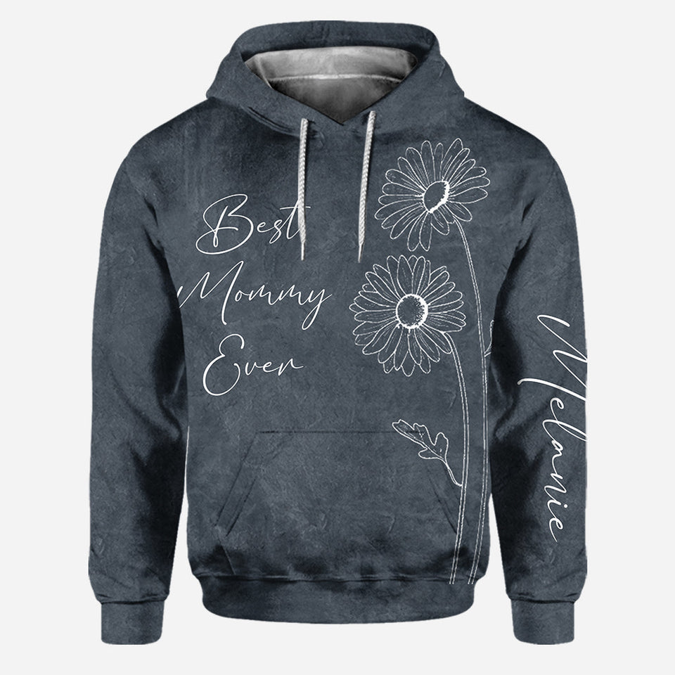 Best Mommy Grandma Birth Flower - Personalized Mother's Day Mother Hoodie And Leggings