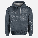 Best Mommy Grandma Birth Flower - Personalized Mother's Day Mother Hoodie And Leggings