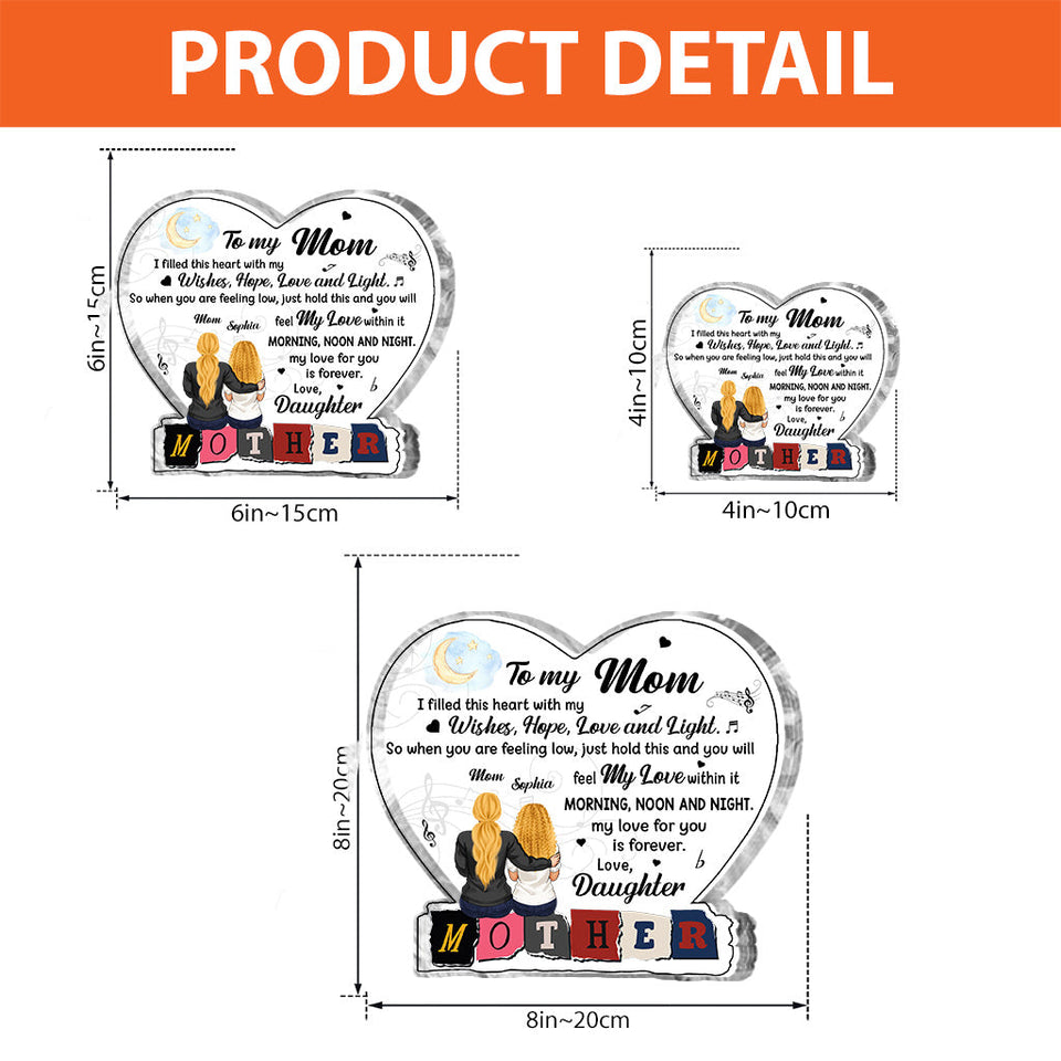 Mother For All The Times - Personalized Mother's Day Mother Custom Shaped Acrylic Plaque