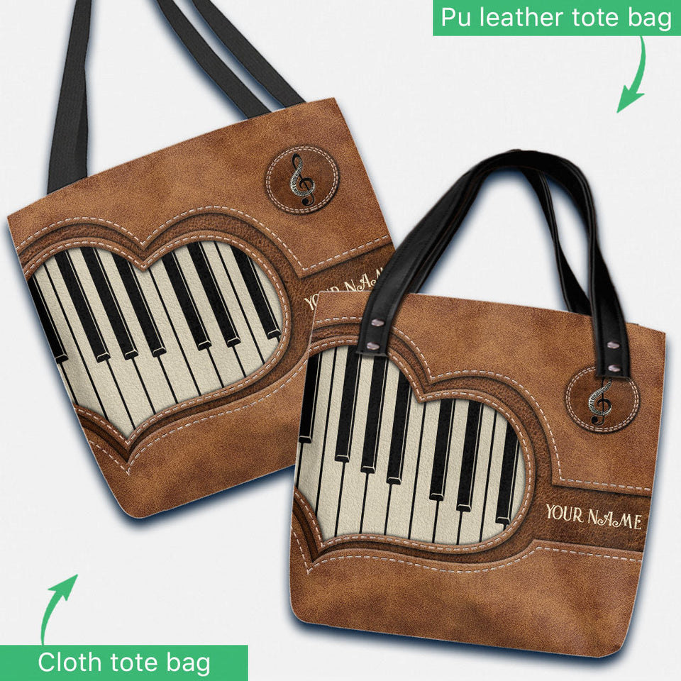Piano Personalized Tote Bag