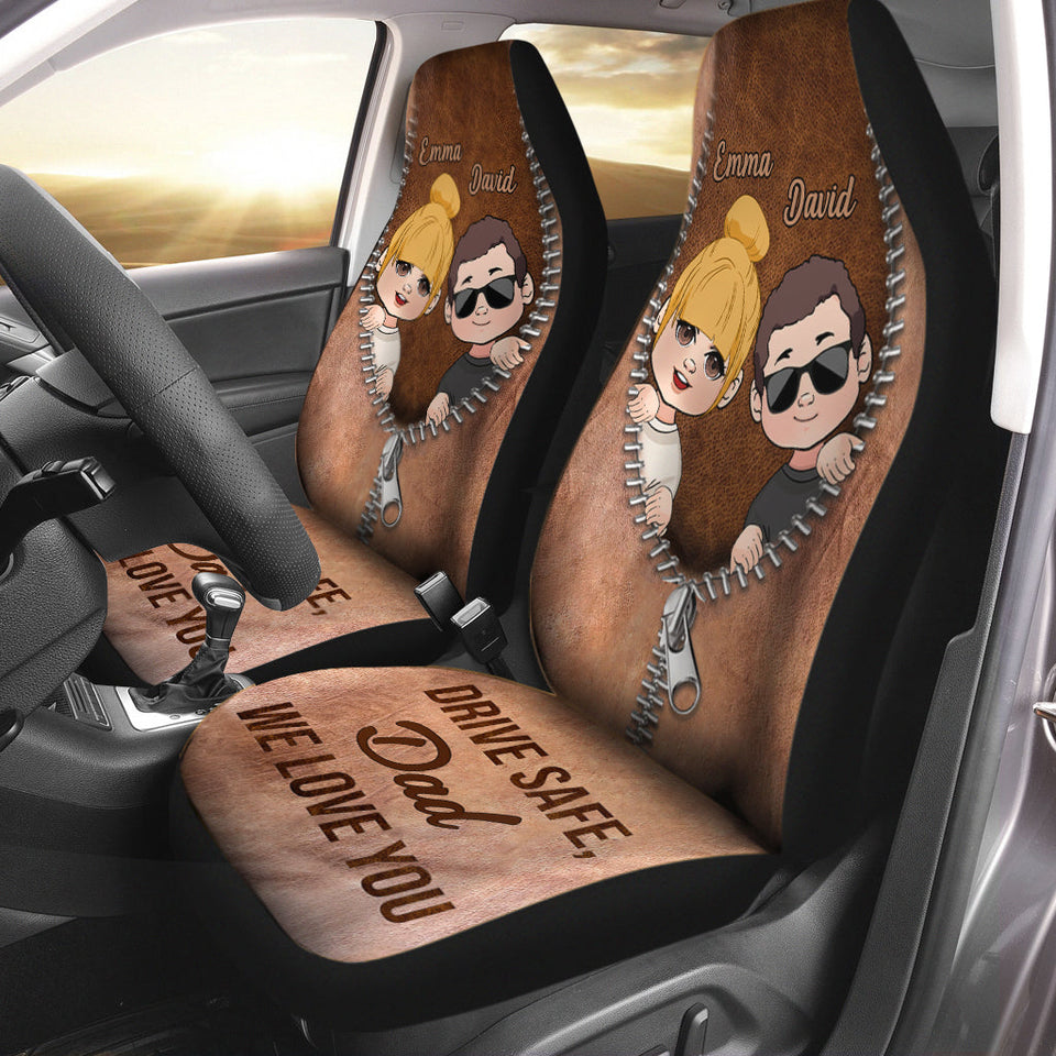 Drive Safe - Personalized Father Seat covers