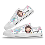 Nurse Life - Personalized Nurse Low Top Shoes