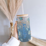 Ombre Ocean - Personalized Turtle Can Glass