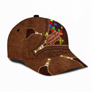 Ne jugez pas ce que vous ne comprenez pas. Casse-tête pour l'autisme. Casquette classique personnalisée.