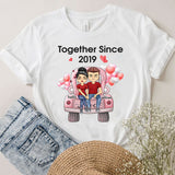Together Since - Personalized Couple T-shirt and Hoodie