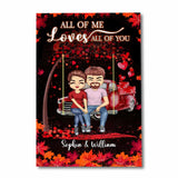 God Blessed The Broken Road - Personalized Couple Canvas And Poster