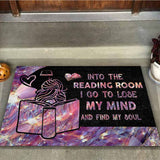 Into The Reading Room I Go - Book Doormat