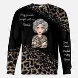 My Favorite People - Personalized Mother's Day Grandma All Over T-shirt and Hoodie