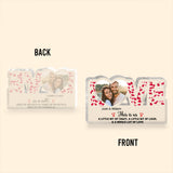 This Is Us - Couple gift for husband, wife, girlfriend, boyfriend - Personalized Custom Shaped Acrylic Plaque