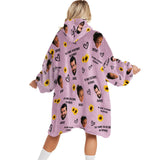 I'm Yours No Returns Or Refunds - Personalized Couple Couple Blanket Hoodie
