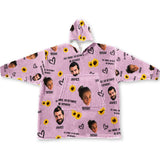 I'm Yours No Returns Or Refunds - Personalized Couple Couple Blanket Hoodie