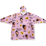 I'm Yours No Returns Or Refunds - Personalized Couple Couple Blanket Hoodie