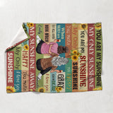 Mom You Are My Sunshine - Gift for mom, grandma - Personalized Blanket