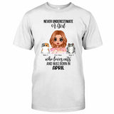 Never Underestimate - Personalized Cat T-shirt and Hoodie
