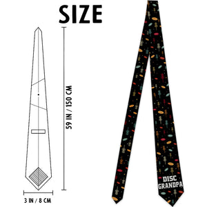 Disc Daddy - Disc Golf gift for dad, grandpa - Personalized Necktie
