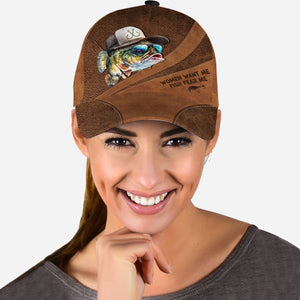 Women Want Me Fish Fear Me - Personalized Fishing Classic Cap