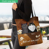 Best Cat Mom Ever Personalized Tote Bag