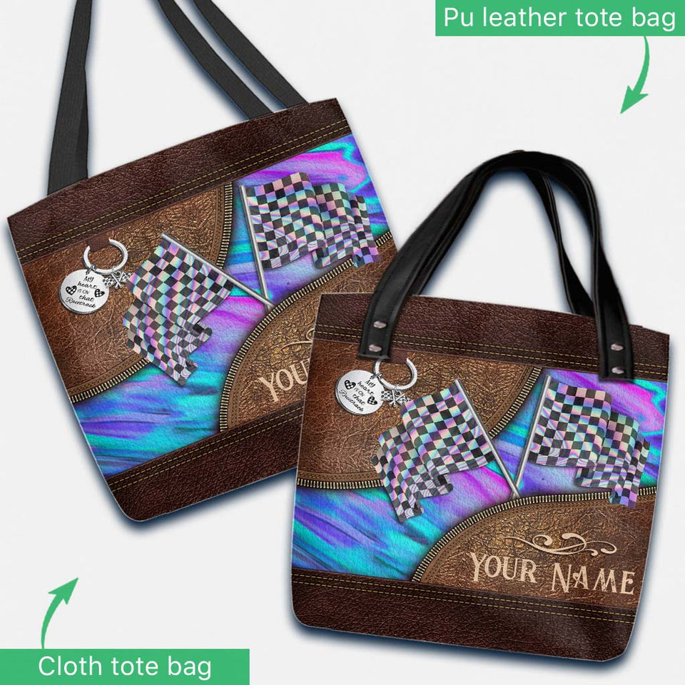 Racing Girl Personalized Tote Bag