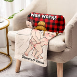 I Love Your Butt - Personalized Couple Blanket