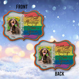 Angels With Wings - Personalized Christmas Dog Ornament (Printed On Both Sides)