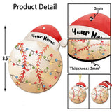 Sport Lovers - Personalized Christmas Baseball Ornament (Printed On Both Sides)