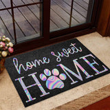 Home Sweet Home - Dog Coir Pattern Print Doormat