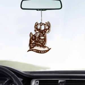 You And Me We Got This - Personalized Hunting Car Ornament (Printed On Both Sides)