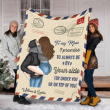 I Promise To Be By Your Side - Personalized Couple Blanket