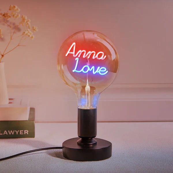 Any Name Light Bulbs - Personalized Any Name Light Bulbs Lamp