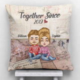 Together Since - Personalized Couple Throw Pillow