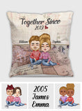 Together Since - Personalized Couple Throw Pillow