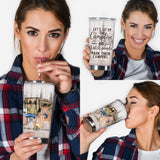 Let's Sit By The Campfire - Personalized Camping Tumbler