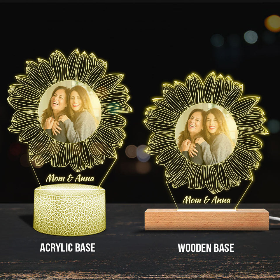 You Are My Sunshine - Gift for mom, grandma, sister, daughter, son, brother, grandpa, dad, wife, husband, friend - Personalized Shaped Plaque Light Base