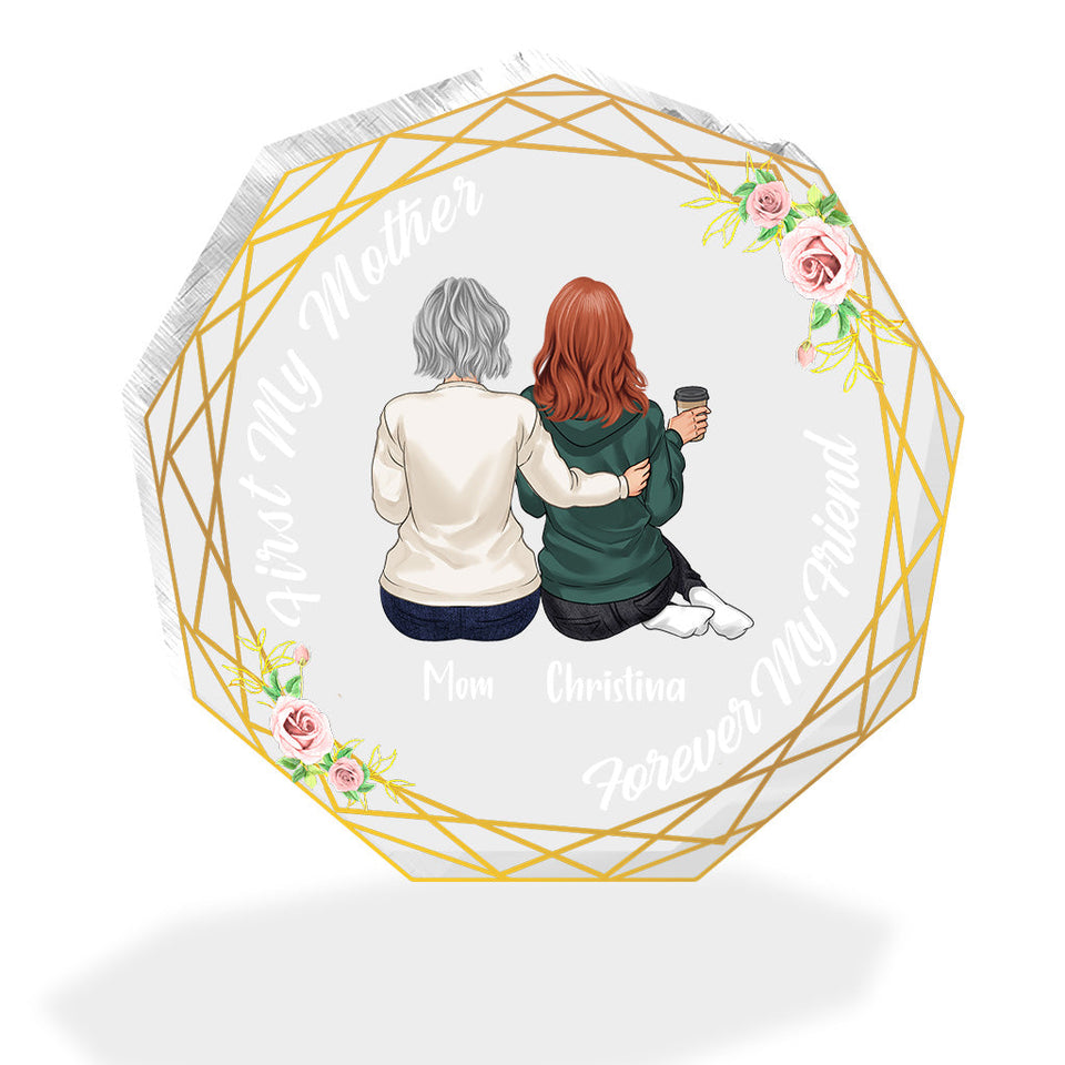 Mother And Daughter - Personalized Mother's day Mother Custom Shaped Acrylic Plaque