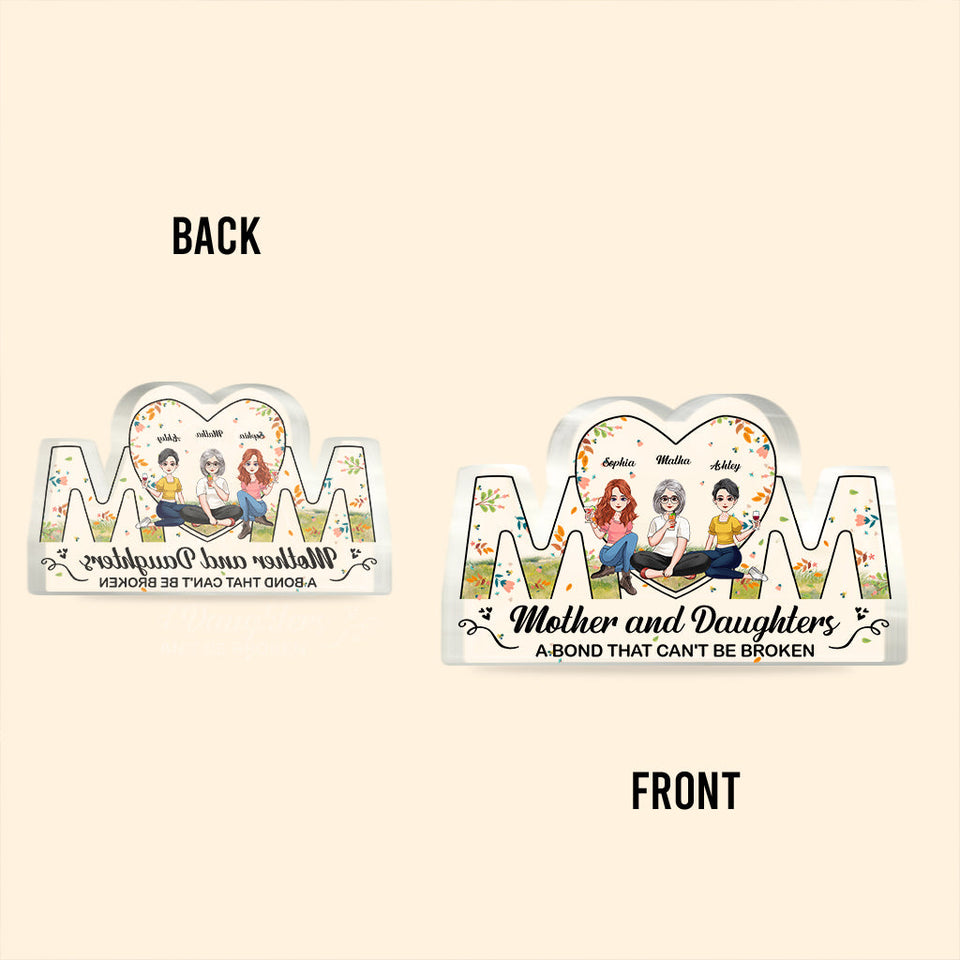 Mother and Children - Personalized Mother's Day Mother Custom Shaped Acrylic Plaque