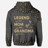 Legend Mom Grandma - Personalized Mother's Day Mother Hoodie and Leggings