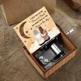To The Moon And Back - Personalized Mother's day Mother Hand Crank Music Box
