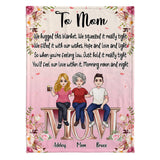 We Hugged This Blanket - Personalized Mother's Day Mother Blanket