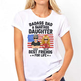 Badass Dad & Smartass Daughter Best Friends For Life - Personalized Father T-shirt and Hoodie