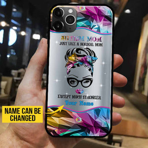 Coque de téléphone personnalisée Much Stronger pour la sensibilisation à l'autisme