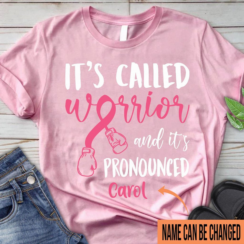 T-shirt et sweat à capuche personnalisés « Guerrière » pour la sensibilisation au cancer du sein