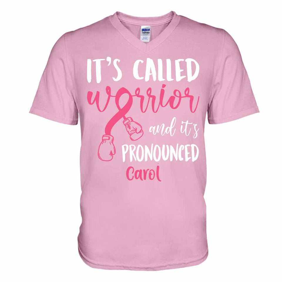 T-shirt et sweat à capuche personnalisés « Guerrière » pour la sensibilisation au cancer du sein