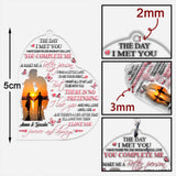 To My Wife - Personalized Couple Transparent Keychain