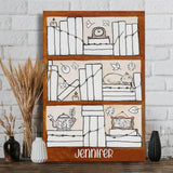 Four Seasons Reading Tracker - Personalized Book Canvas And Poster