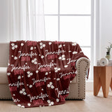 Daisy Custom Name - Personalized Grandma Blanket