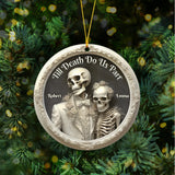 Till Death Do Us Part - Personalized Skull Ornament